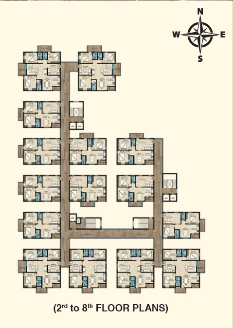 2nd to 8th Floor Plan
